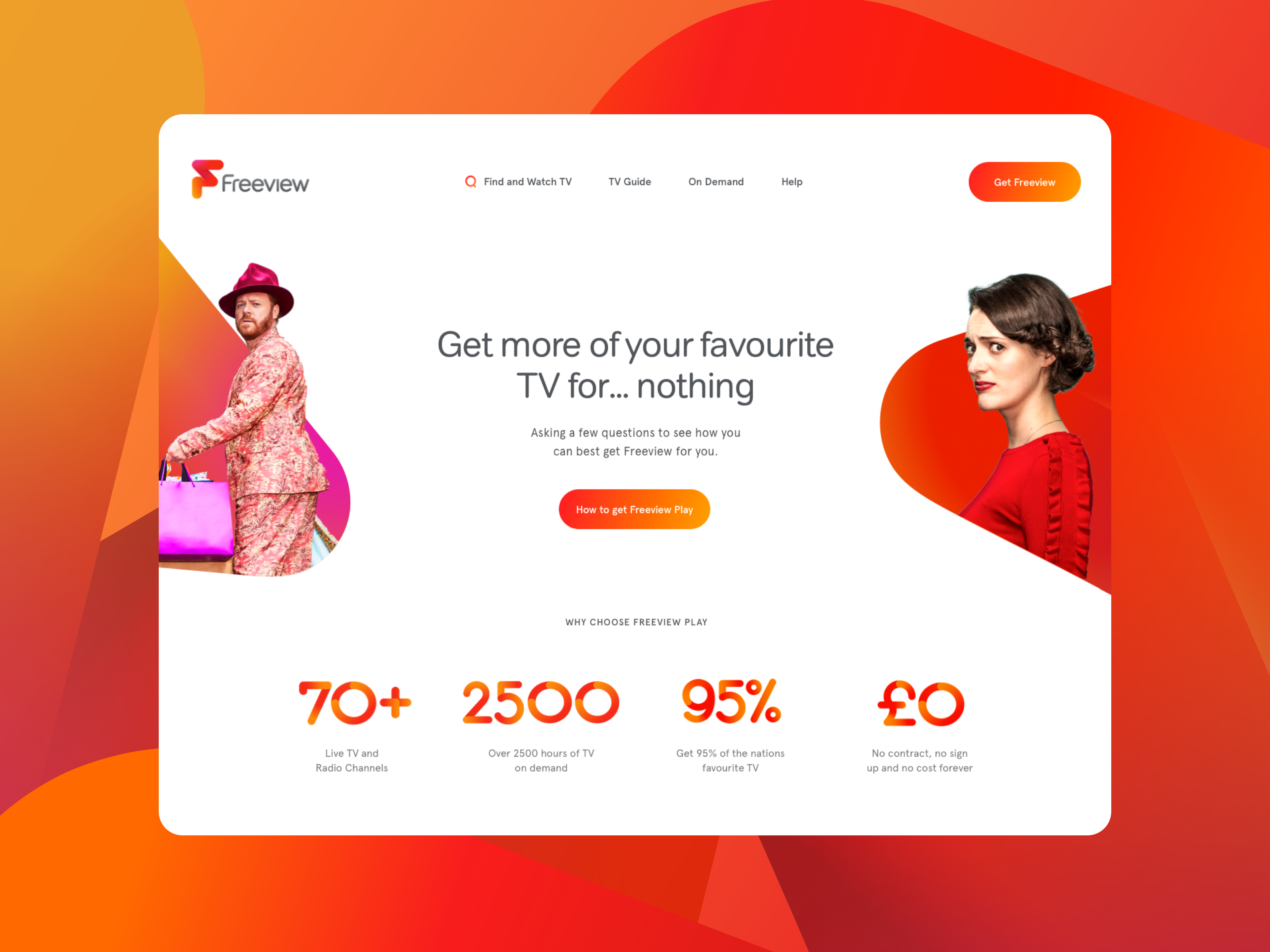 Freeview website redesign